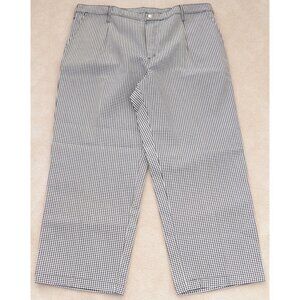 CINTAS Womens' Black White Checked Pants Work Uniform Size 22